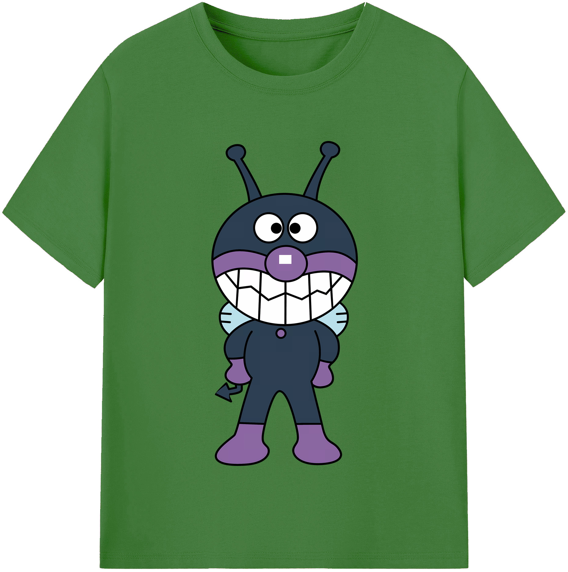 （画像用） アンパンマン Anpanman レディースカジュアルプリントTシャツ（綿100％）